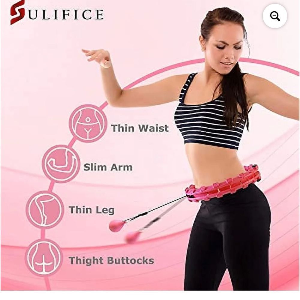 Sulifice Weighted‎ Hula Hoop Weight Loss Fitness Workout for Adults